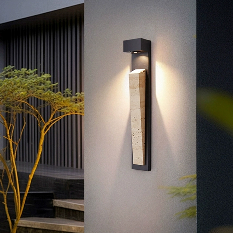 Gardening Tools Yellow - Zewnętrzna wodoodporna lampa ścienna z czujnikiem