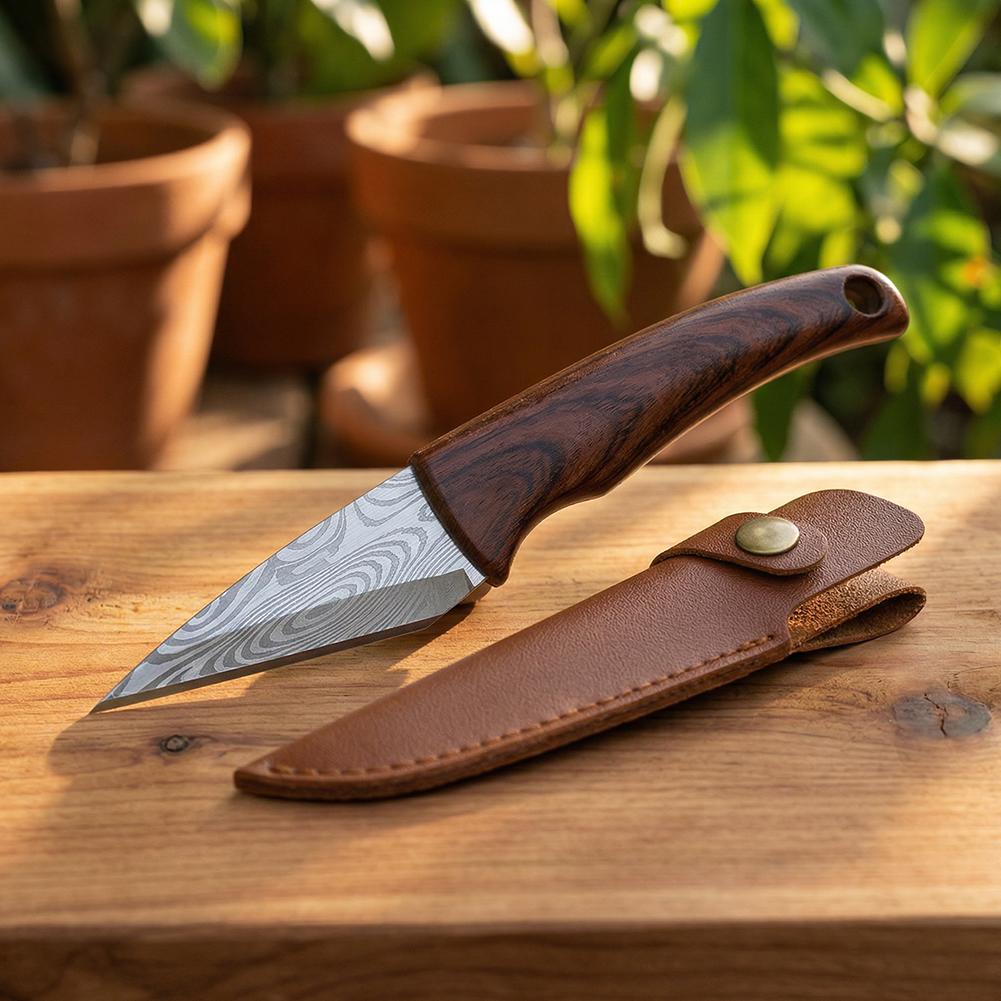 Harvest Knife Garden - Nóż do szczepienia z drewnianą rączką
